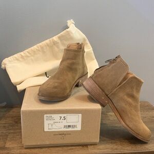 Beek Falcon Chestnut Ankle Suede Bootie Sz 7.5 EUC Original Box and Dust Bag